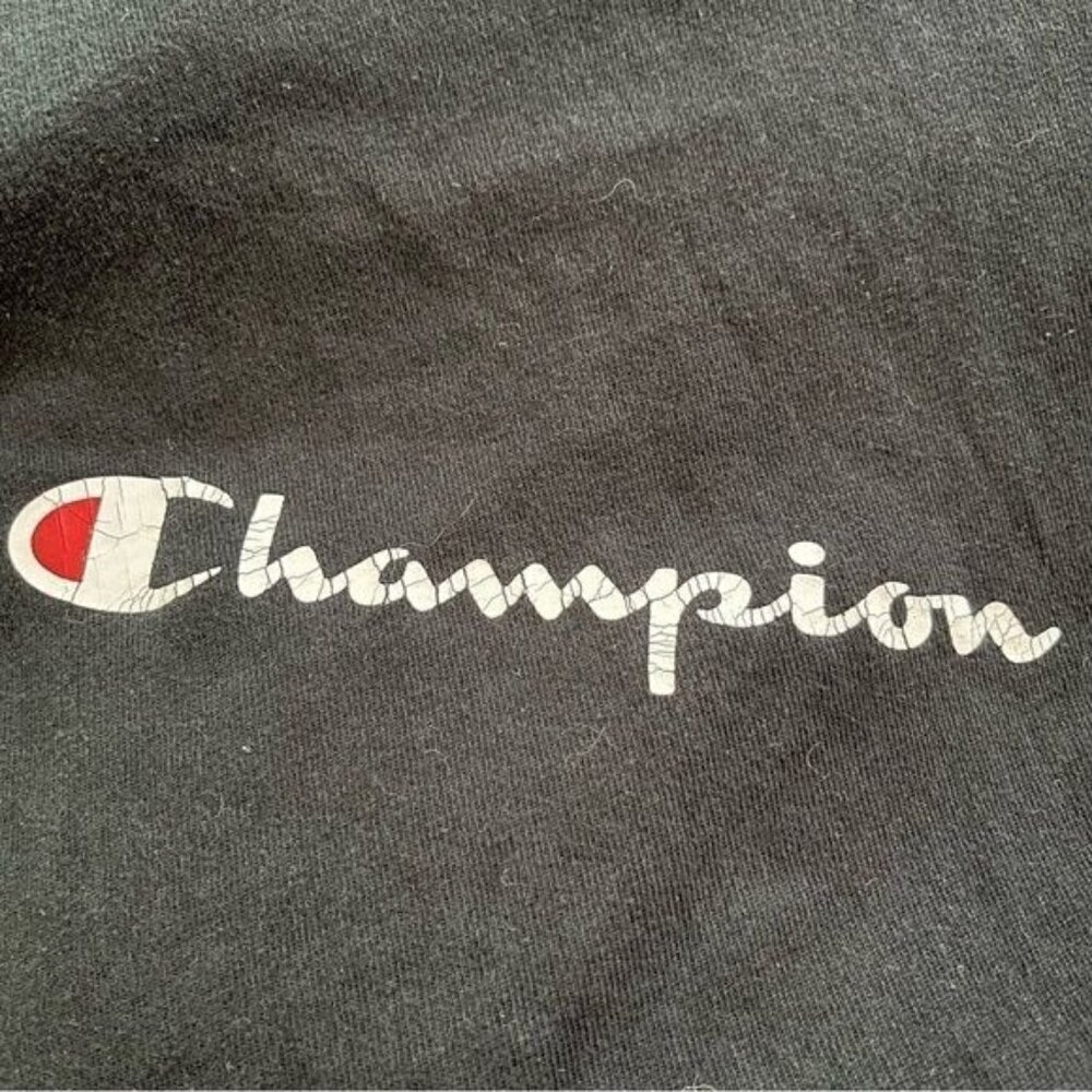 Champion Heritage Behind The Label Short Sleeve Tee Black M - Picture 6 of 10